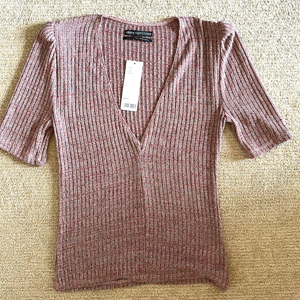 UO short sleeve knit top